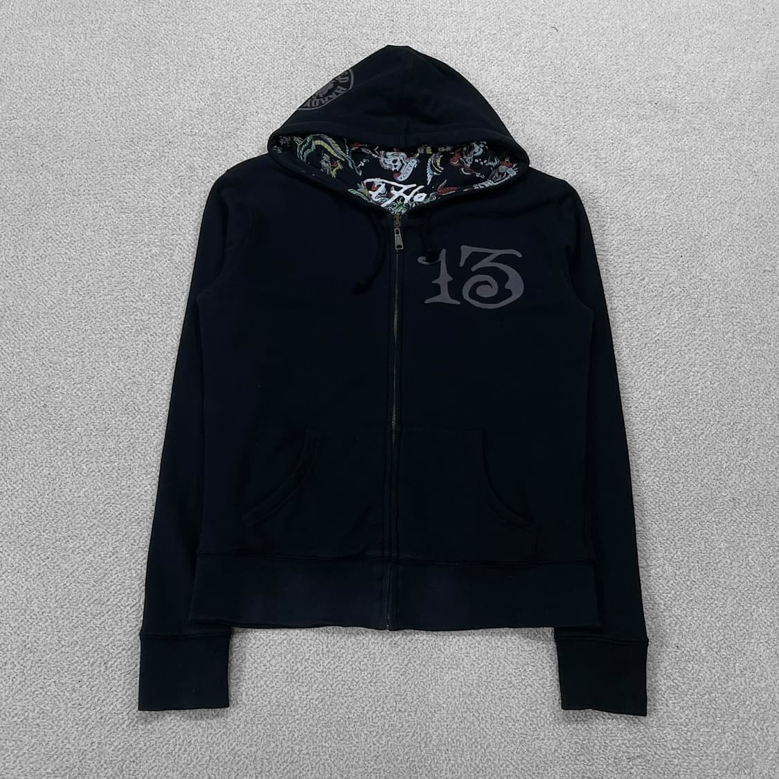 에드하디 Ed Hardy 리버시블 패턴 후드집업 상품이미지2
