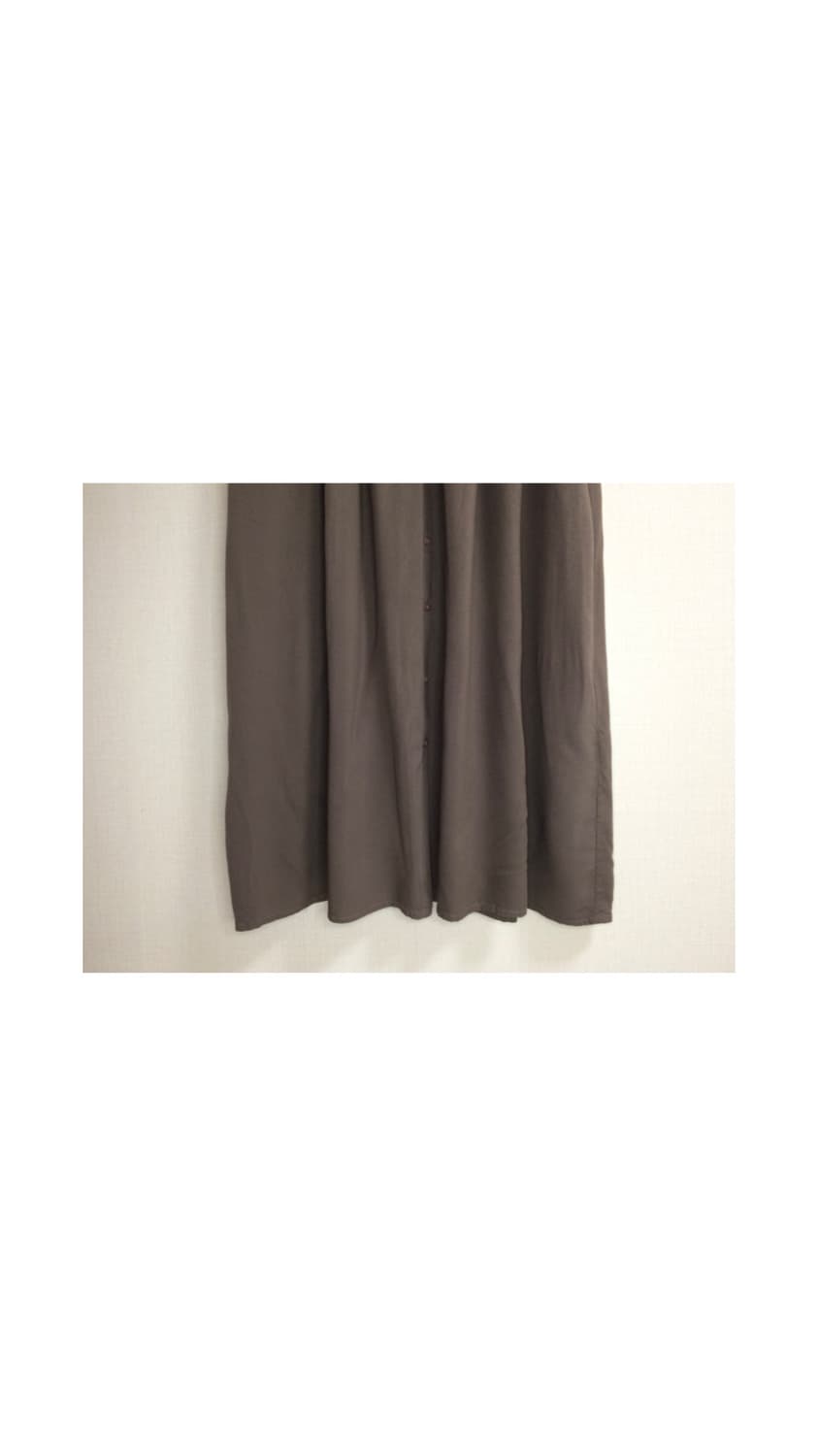 빈티지 차이나 카라 브라운 반팔 원피스 상품이미지3