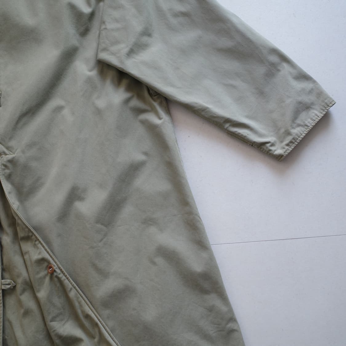 40~50s WWII 미육군 오피서 필드 트렌치 코트 44S 빈티지 상품이미지9