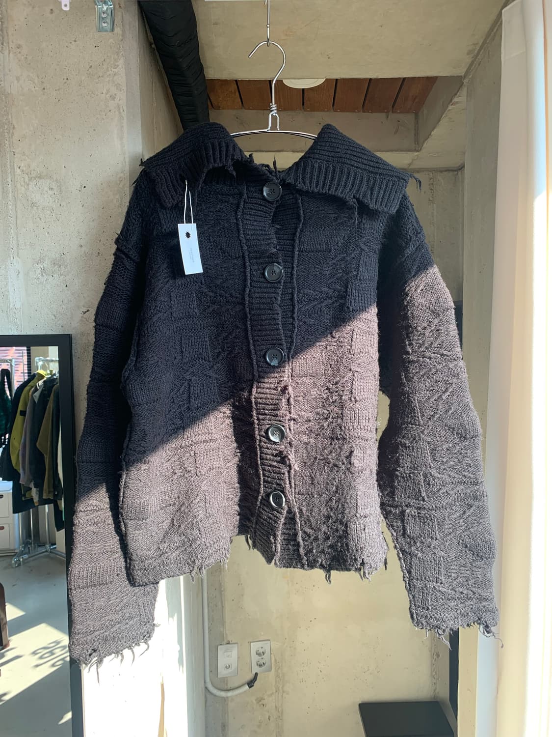 Perverze 퍼버즈 하이넥 카라 니트 가디건 상품이미지2