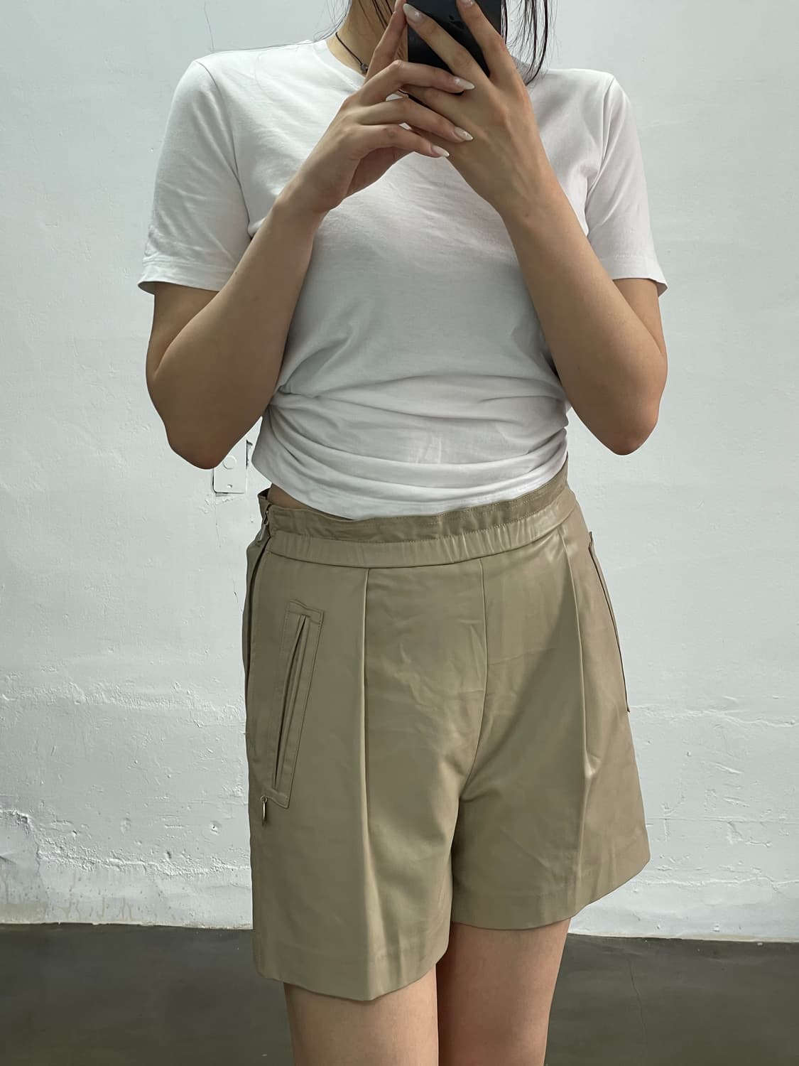 한섬 타임 베이지 반바지 상품이미지4