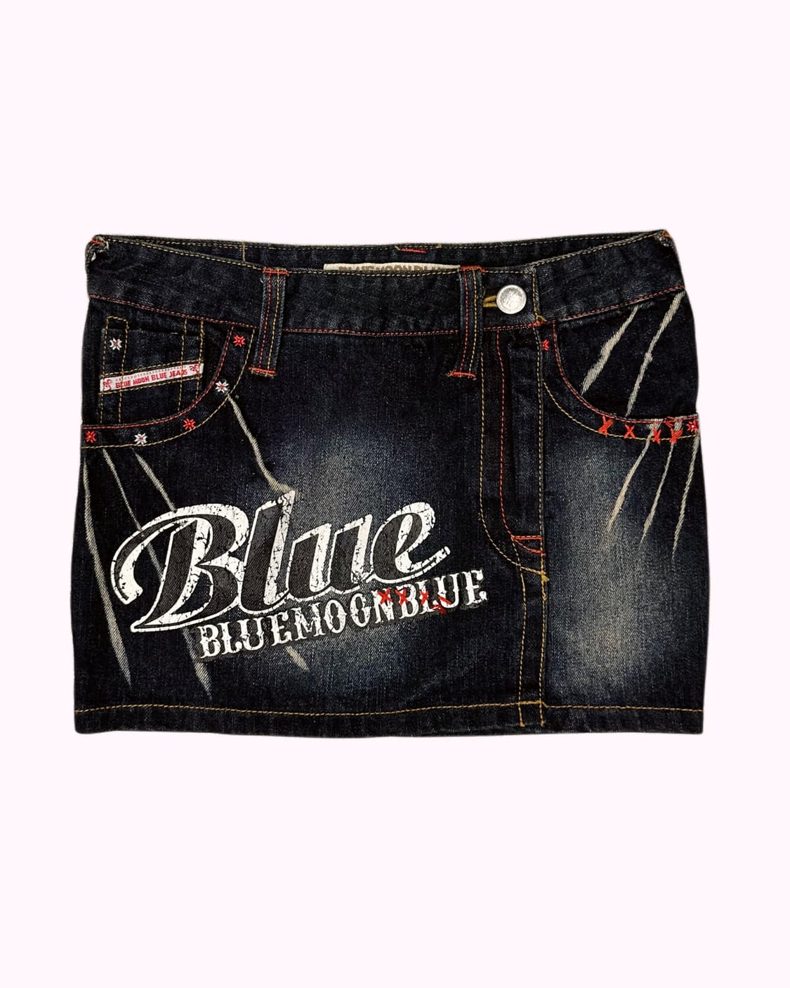BLUEMOONBLUE unbalance denim mini skirt 상품이미지2