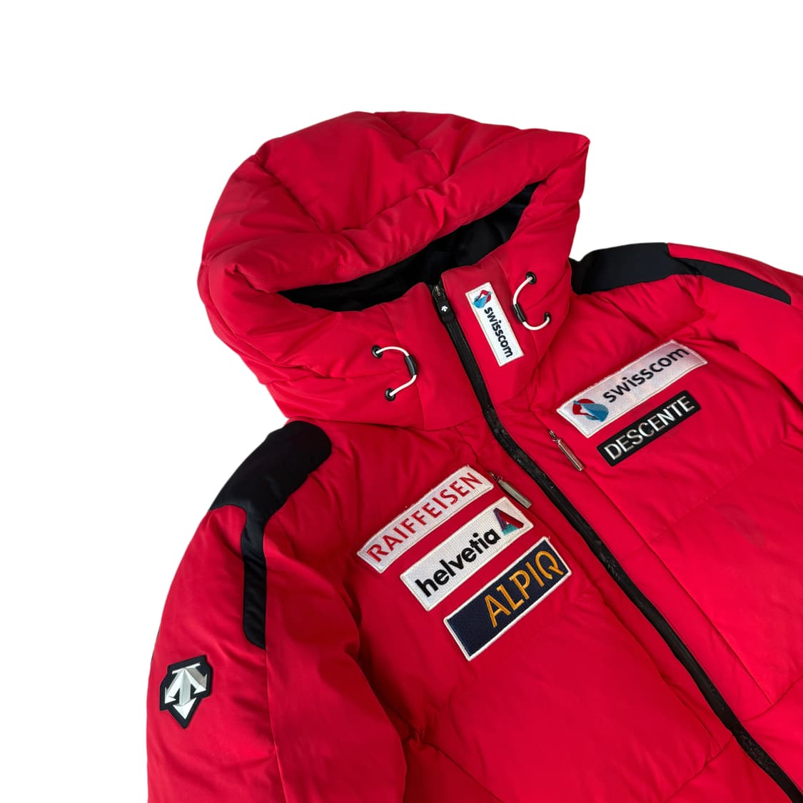 2+1) 데상트 스위스 스키팀 패딩 레드XXL 상품이미지2