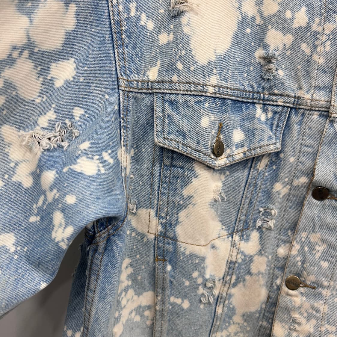 BUGJO 아메리칸빈티지 타이다이 데미지 데님자켓 상품이미지4