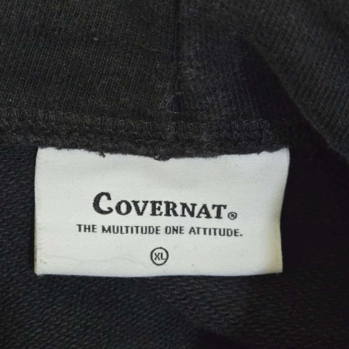 [XL/105] 커버낫 아치 로고 후드 집업 (블랙) 상품이미지4