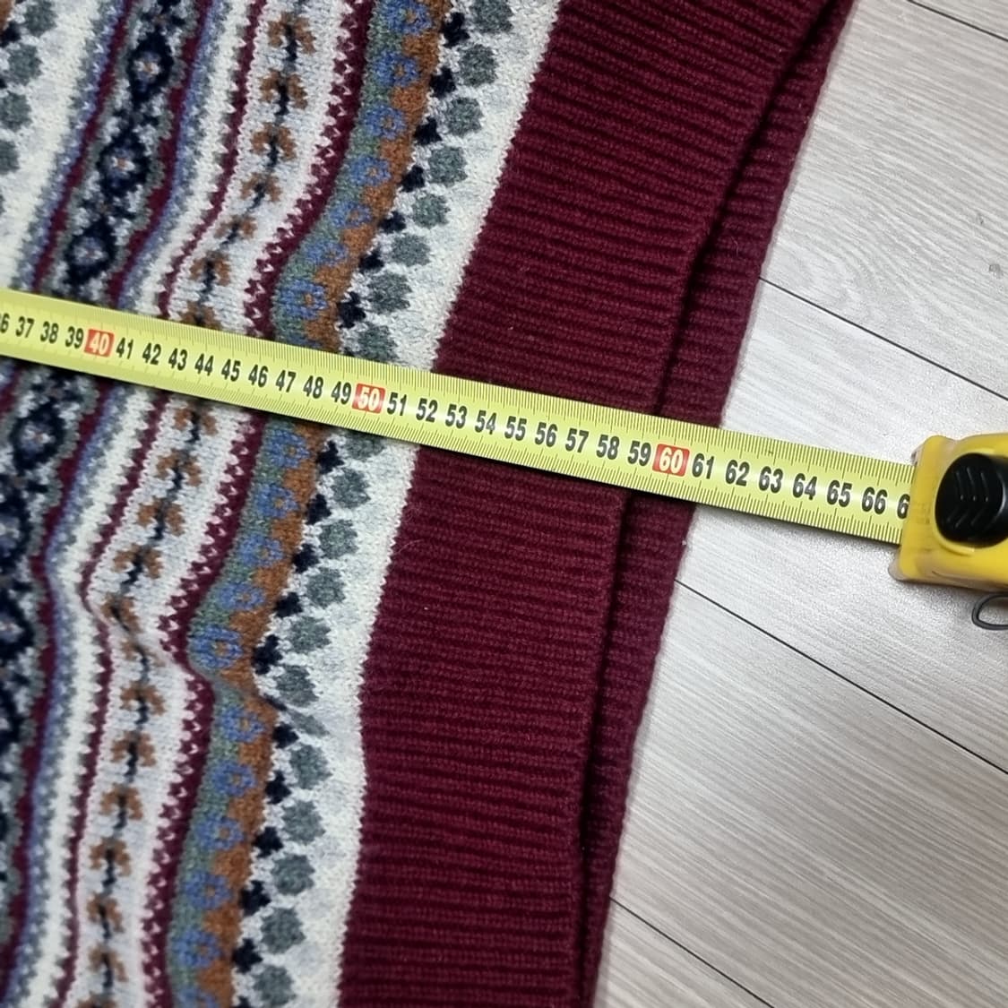 일본판 맥그리거 패턴 니트 스웨터(L) 상품이미지6