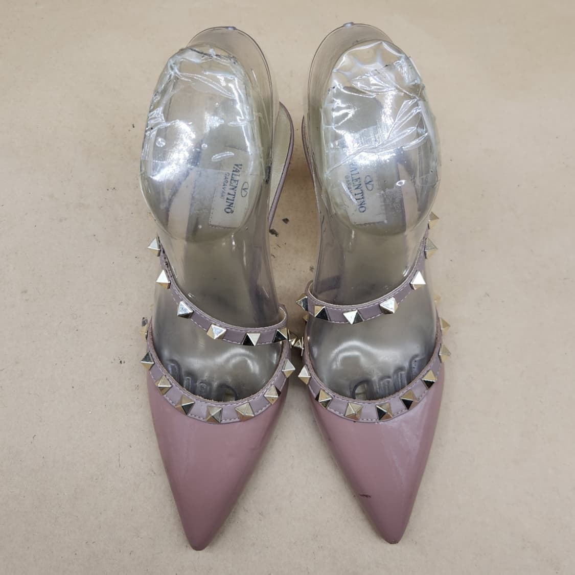 발렌티노 락스터드 힐 슬리퍼34 220 굽7.5 상품이미지2