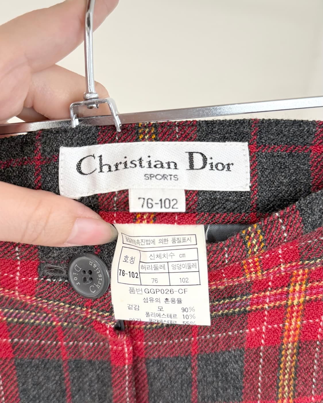 크리스찬 디올 레드 타르탄 플라드 쇼츠 상품이미지7