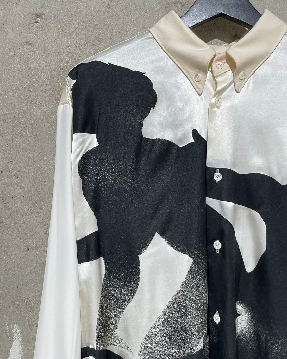 마리아노 아이보리 스톤 에이지 모비다 울 비스코스 셔츠 상품이미지2