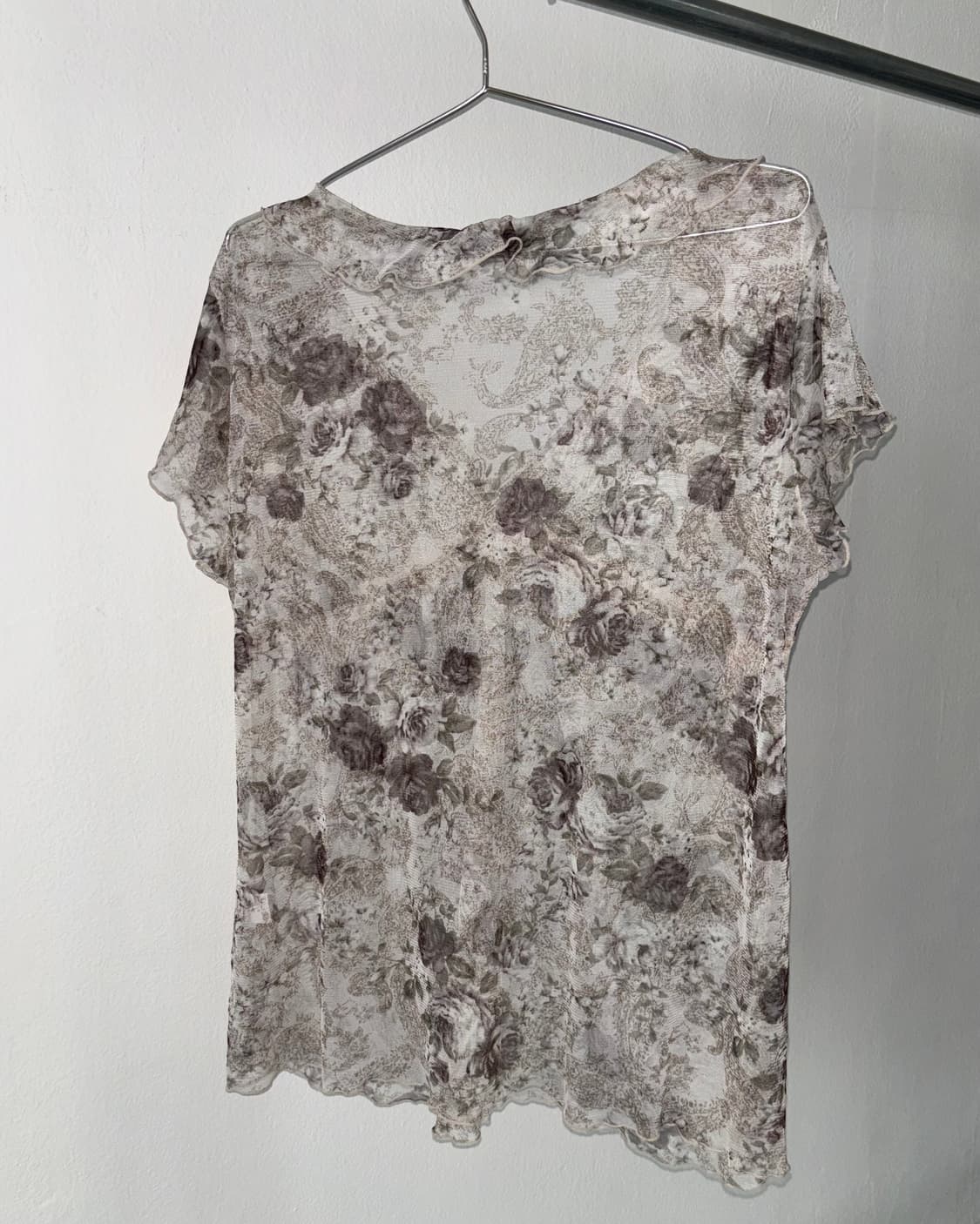 빈티지 시스루 레이어드 블라우스 상품이미지5