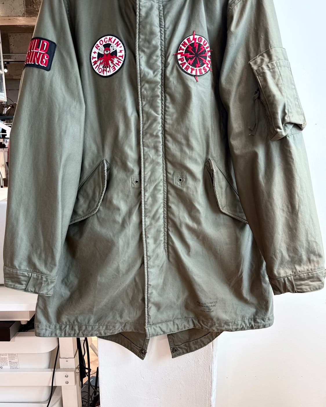 와코 마리아 x 프린스 버스터 카키 m48 모즈 코트 상품이미지6