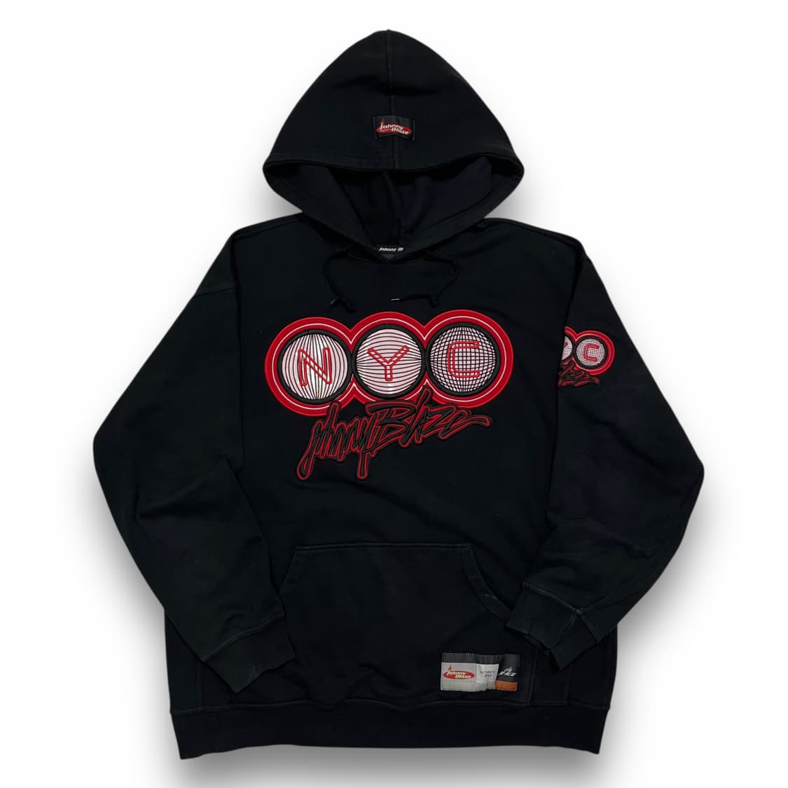 조니 블레이즈 NYC 90s 스펠 아웃 힙합 다크 후디 상품이미지1