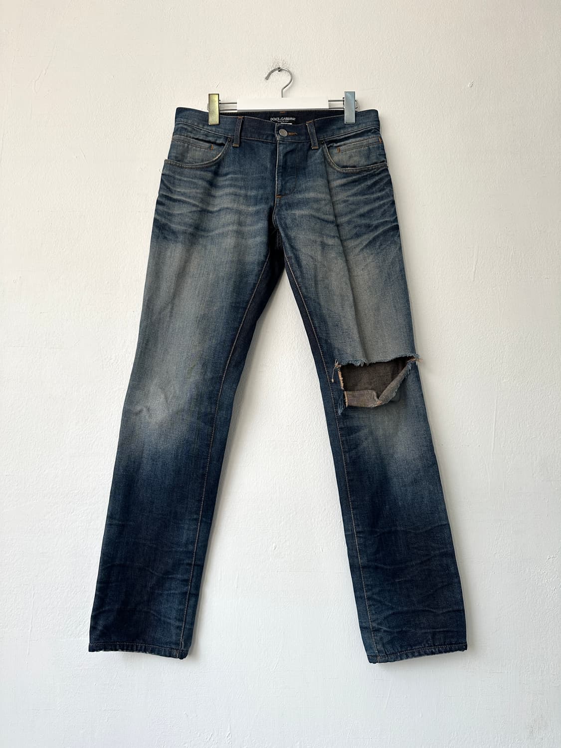 돌체앤가바나 2000s 디스트로이드 워싱 슬림진 상품이미지4