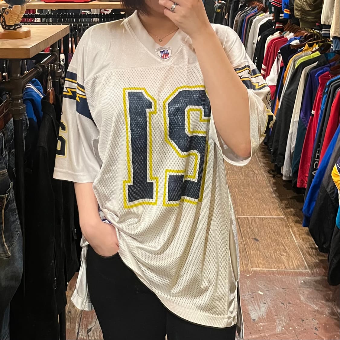 [HI] 리복 NFL 샌디에이고 차저스 져지 화이트 상품이미지1