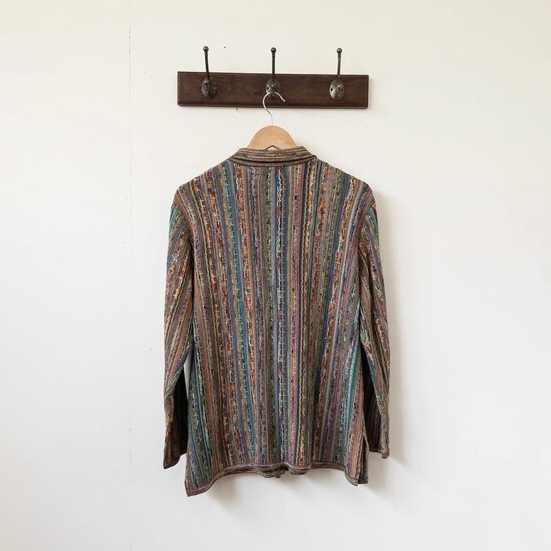 90년대 빈티지 이탈리안 멀티컬러 니트 가디건 상품이미지3