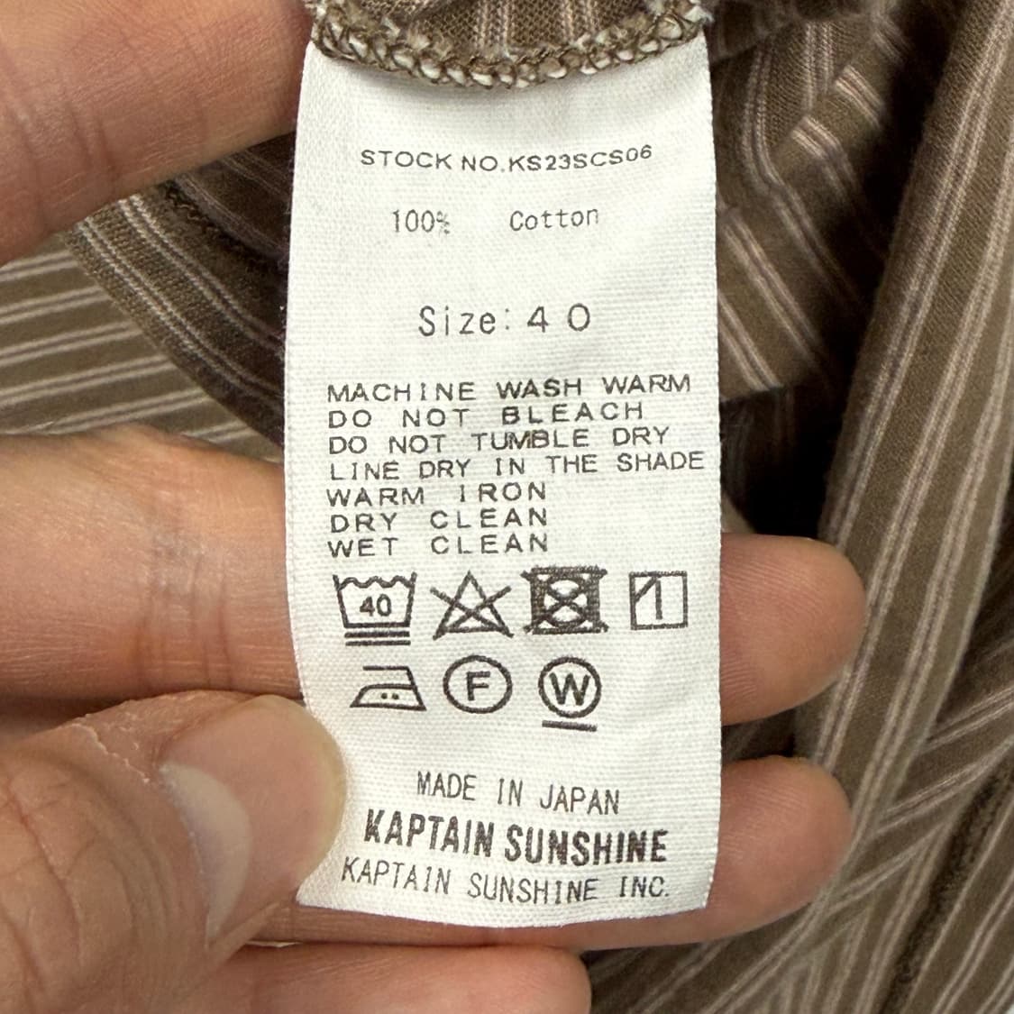 (100) 캡틴선샤인 하드트위스트 보더 보트넥 티셔츠 상품이미지6