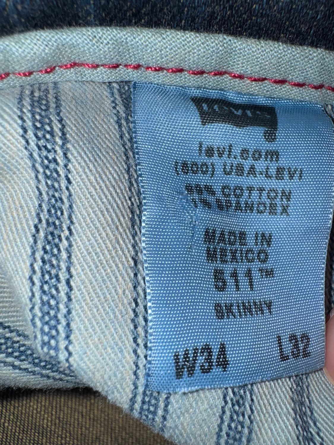 리바이스 511 데님 팬츠 상품이미지9