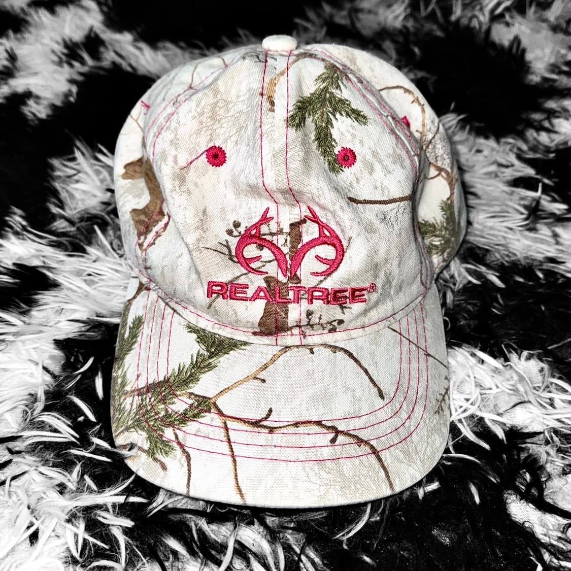 REALTREE 패턴 자수 볼캡 모자 상품이미지2