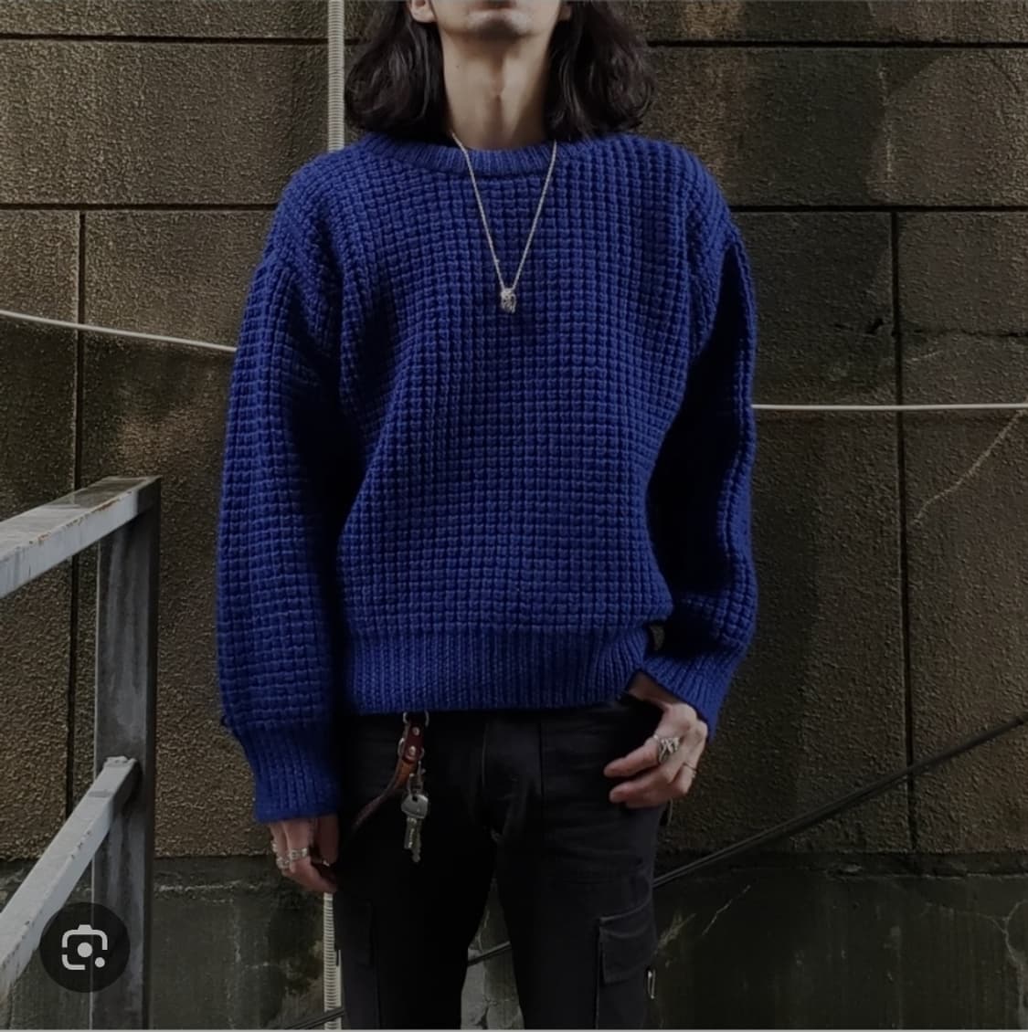 deck hand 팝콘 니트 네이비색상 상품이미지7