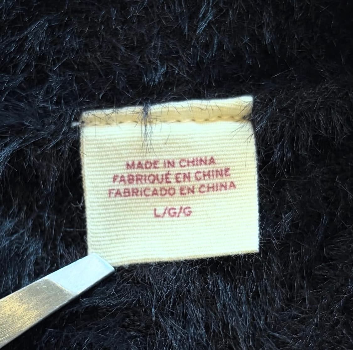 리바이스 페이크 퍼 블랙 가디건 상품이미지5