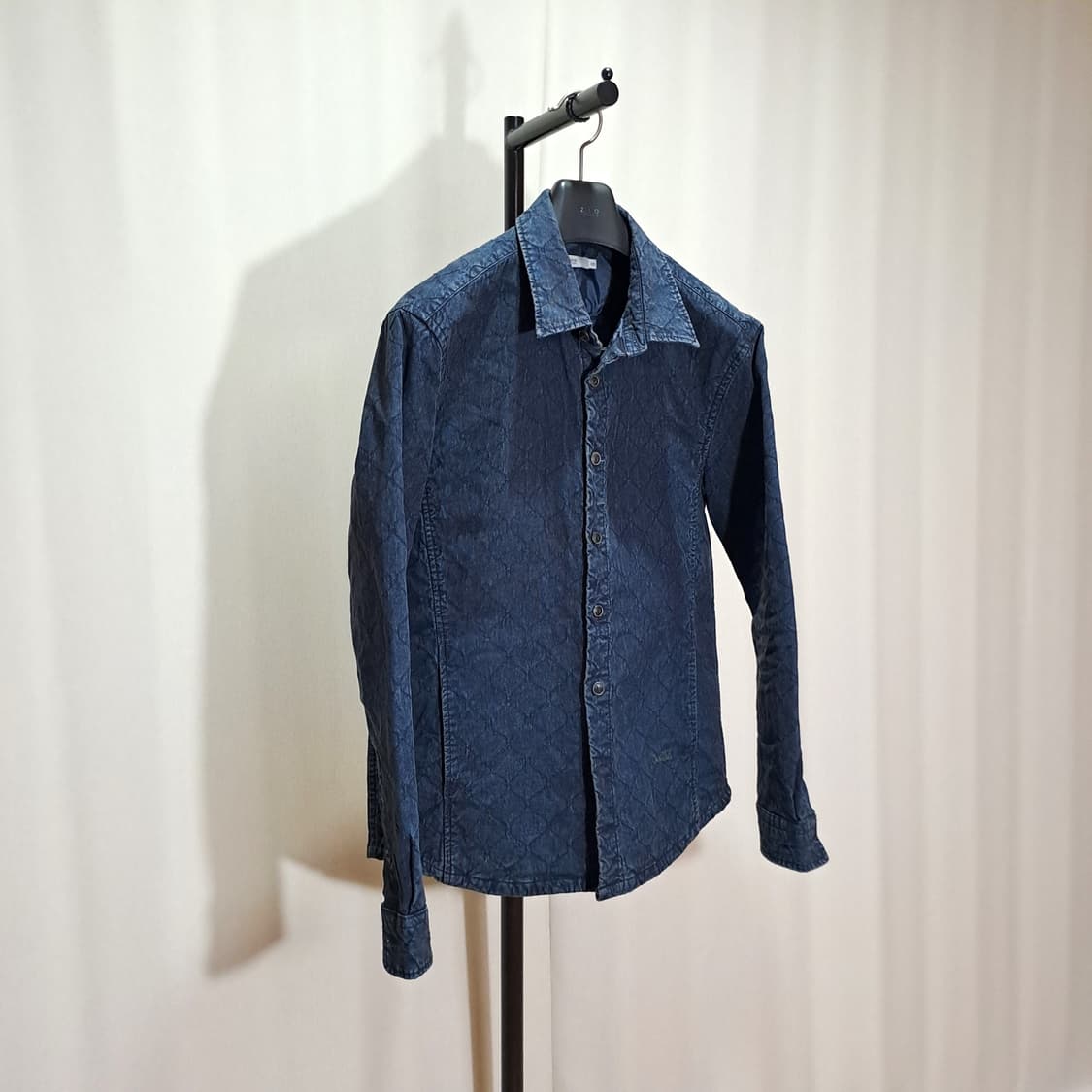 (택포) 코오롱시리즈 가먼트 퀼팅 데님 아우터셔츠 105 B142 상품이미지3