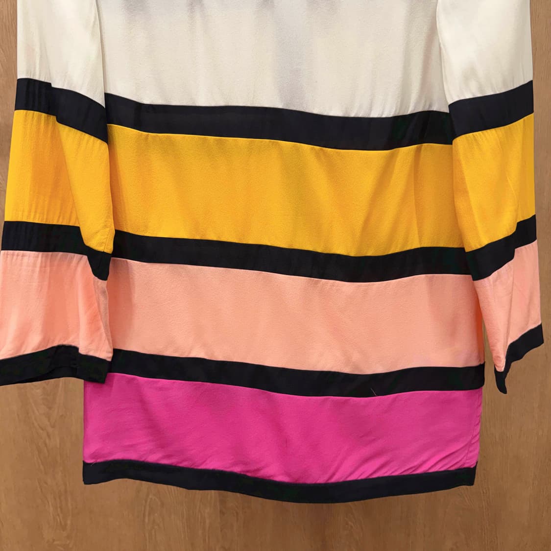 소니아 리키엘 스트라이프 배색 블라우스 숄더 버튼 디테일 멀티 컬러 상품이미지5