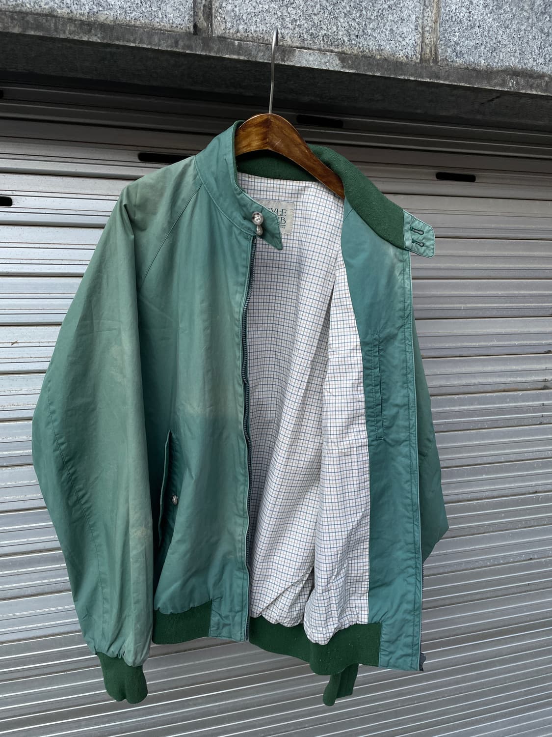(riri)80s Argyle Club Faded Harrington   상품이미지5