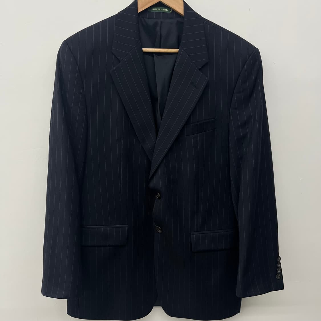 폴로 블랙 스트라이프 정장 자켓 남L 상품이미지2