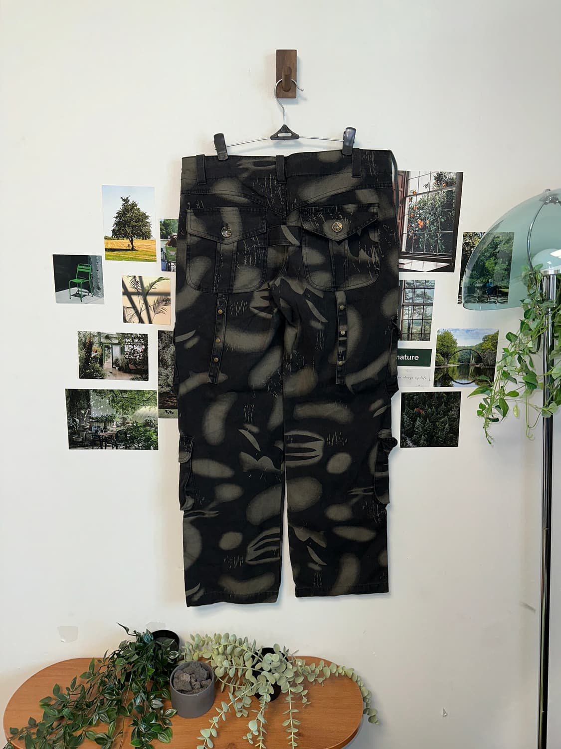 Black tie dye pocket 카고 팬츠 상품이미지4