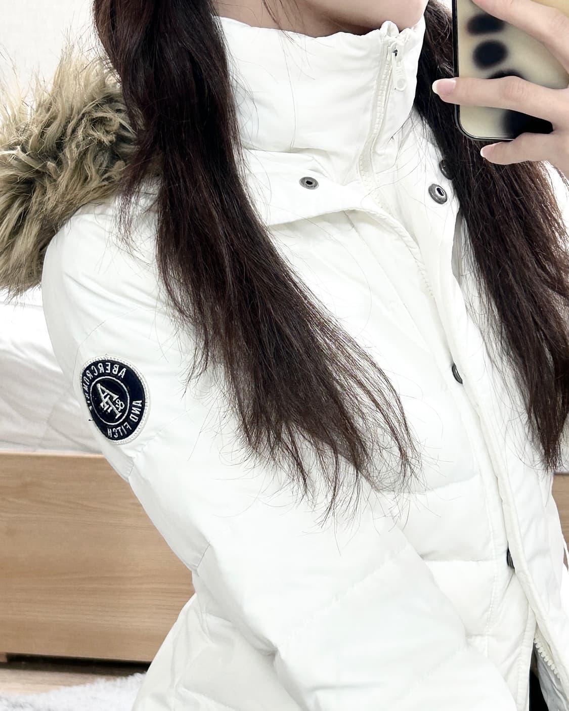 아베크롬비 울프죠 화이트 패딩 상품이미지2