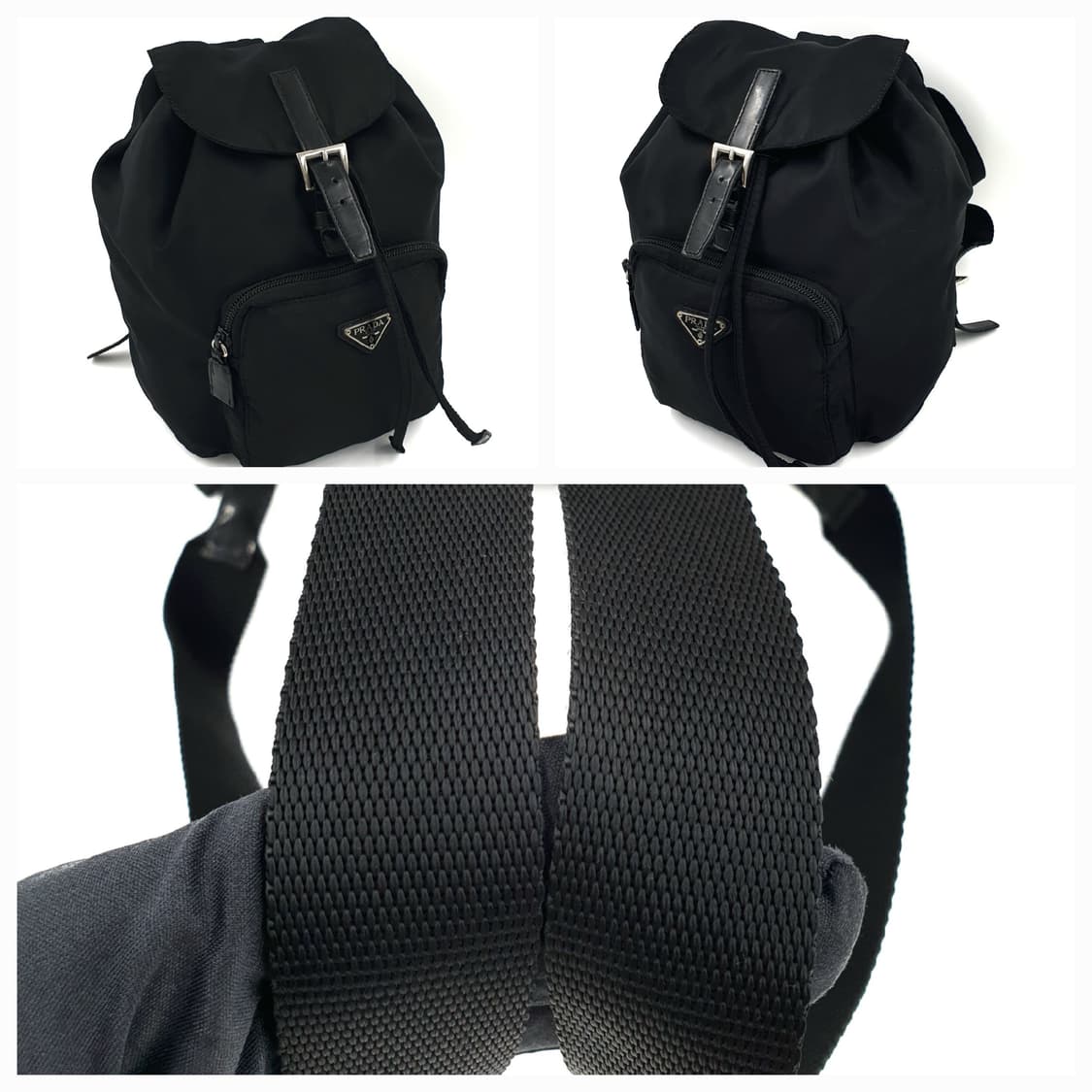 프라다 삼각로고 리나일론 원포켓 미니 백팩 상품이미지2