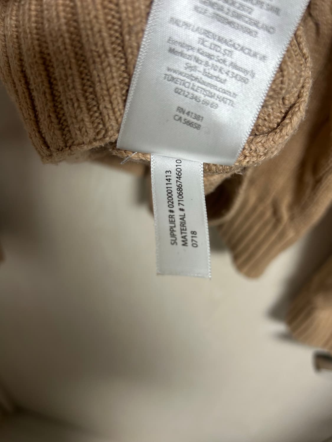 폴로 랄프로렌 베이지 꽈베기 니트 S사이즈 팜 상품이미지5