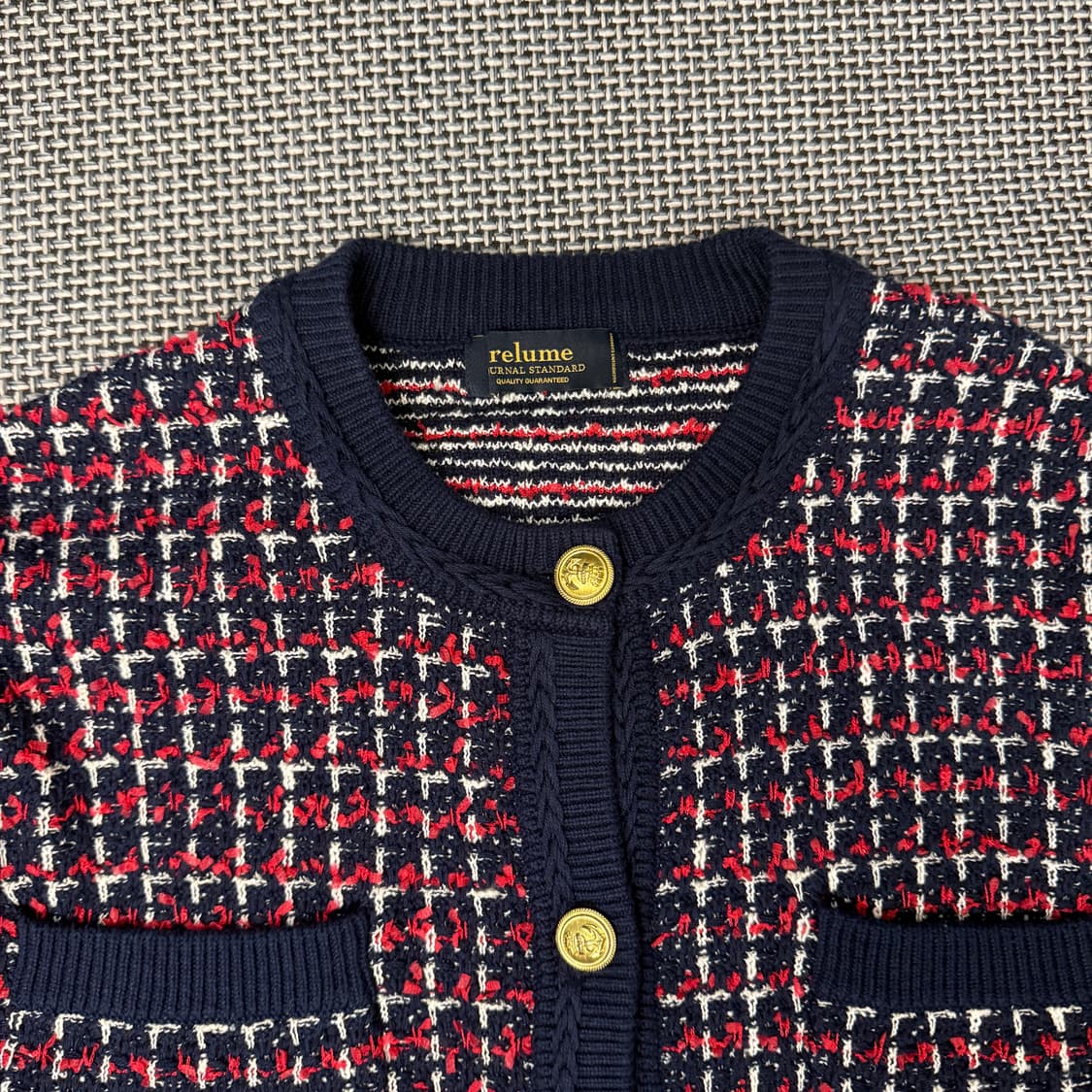 JOURNAL STANDARD 트위드 니트 가디건(F) 상품이미지3