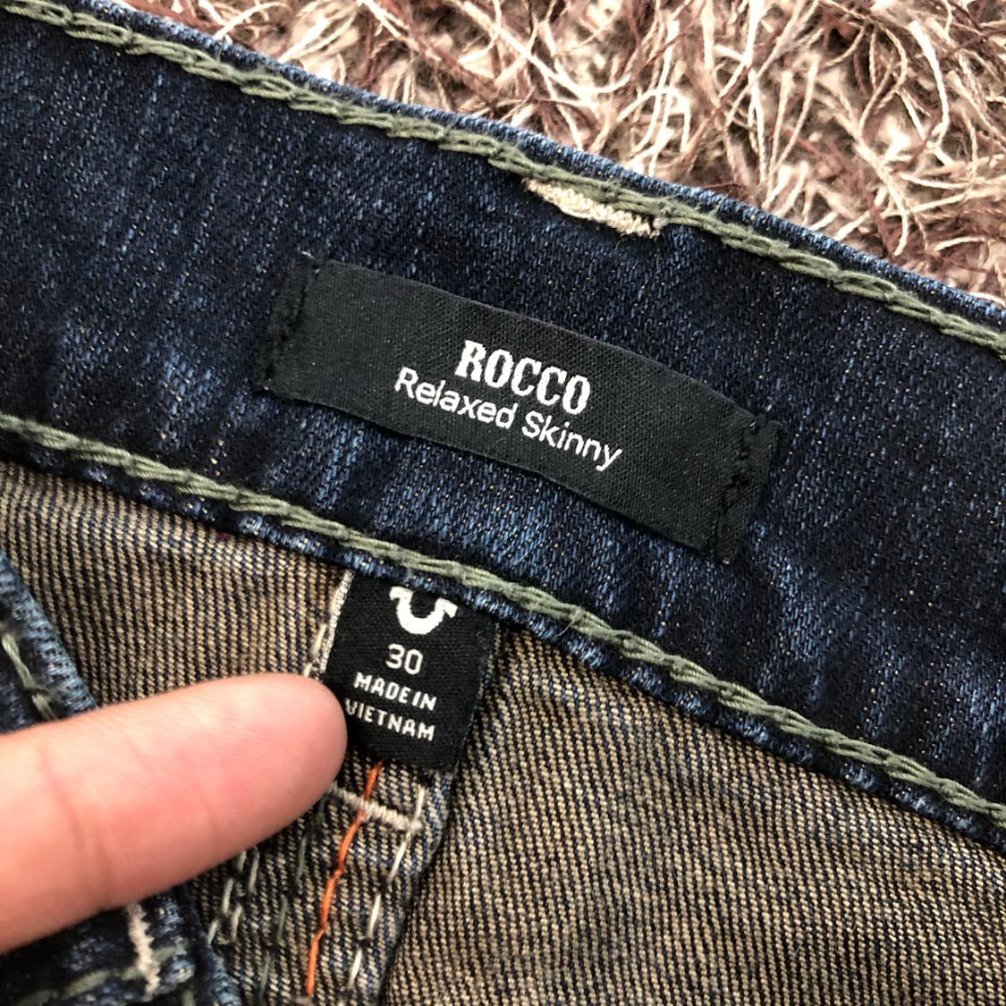 트루릴리전 스티치 워싱 데님 팬츠 상품이미지6