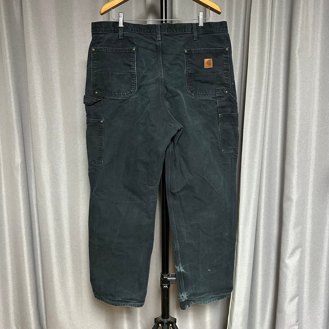 빈티지 칼하트 더블니 카펜터 블랙 B136 40x32 상품이미지2