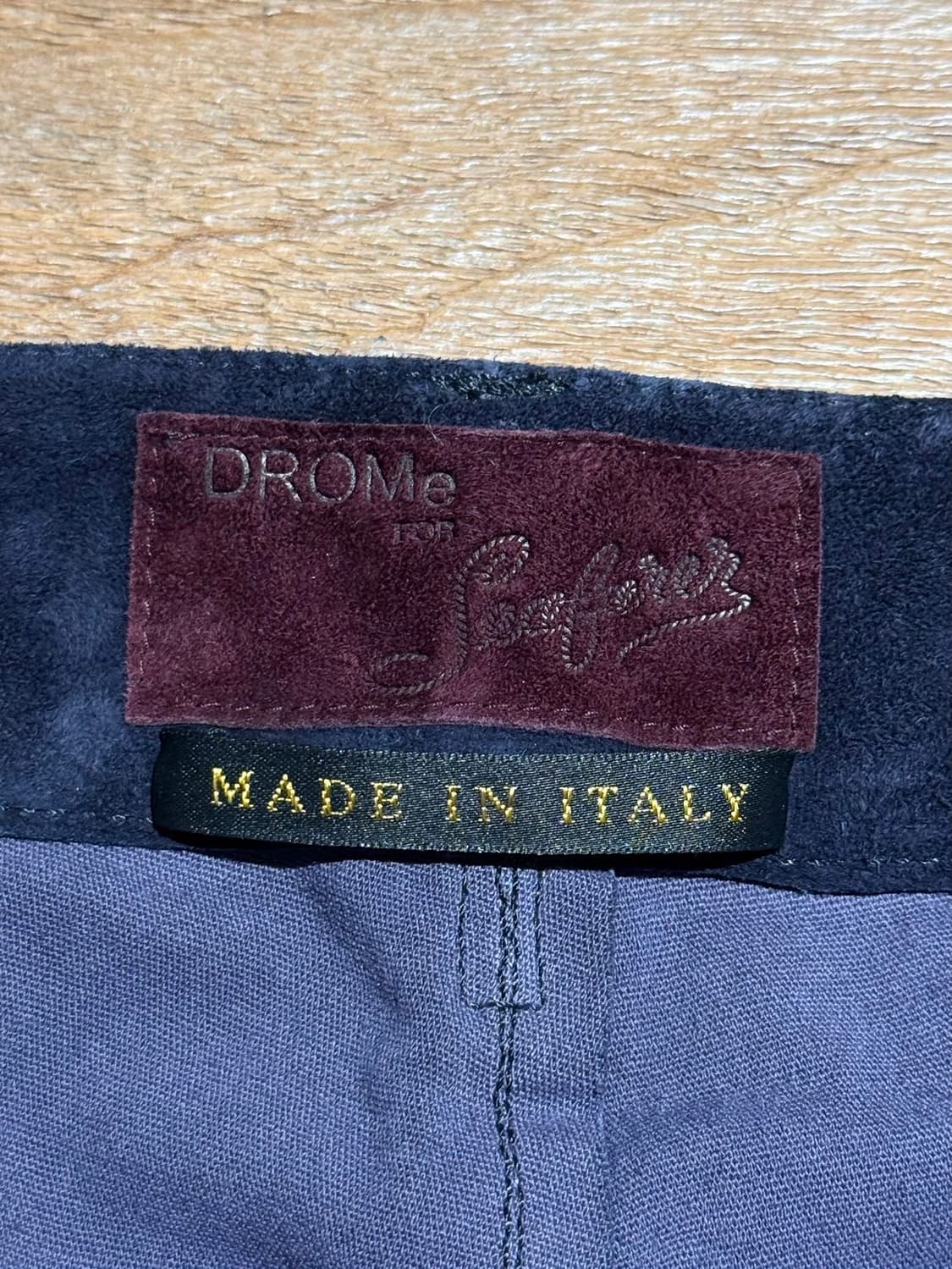 드로메 네이비 램스킨 스웨이드 투포켓 팬츠 상품이미지7