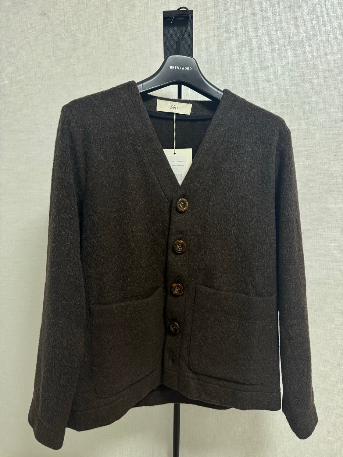 Sefr (세퍼) 모헤어 가디건 브라운 L 상품이미지2