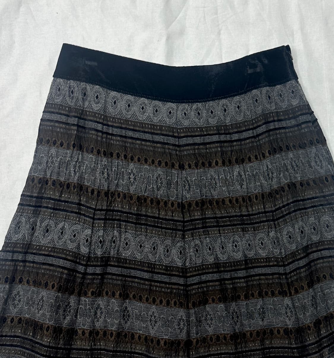 gabardine k.t 패턴 롱스커트 상품이미지5