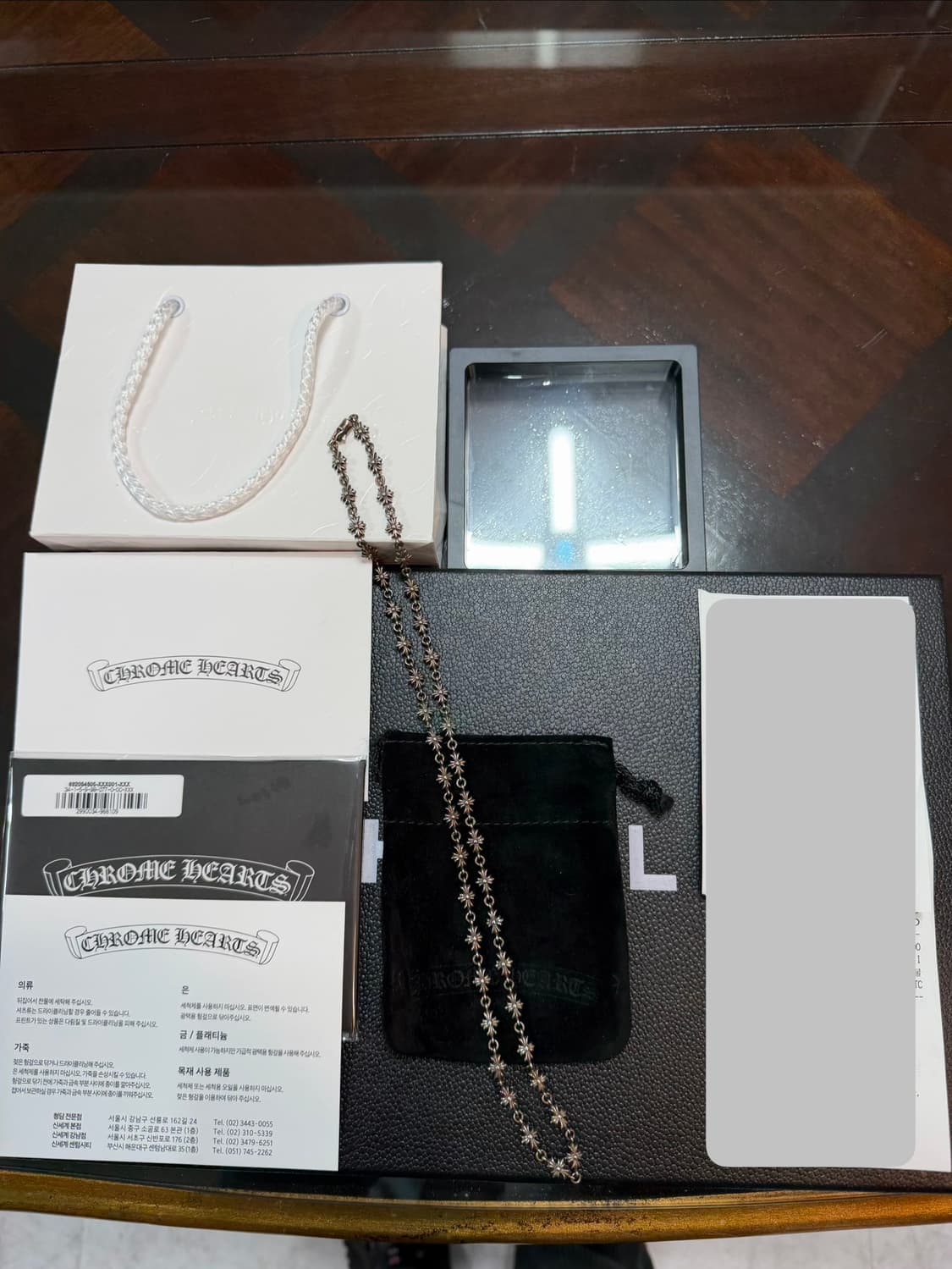 크롬하츠 정품 신형 타이니크로스 25인치 목걸이 팝니다.!! 상품이미지1