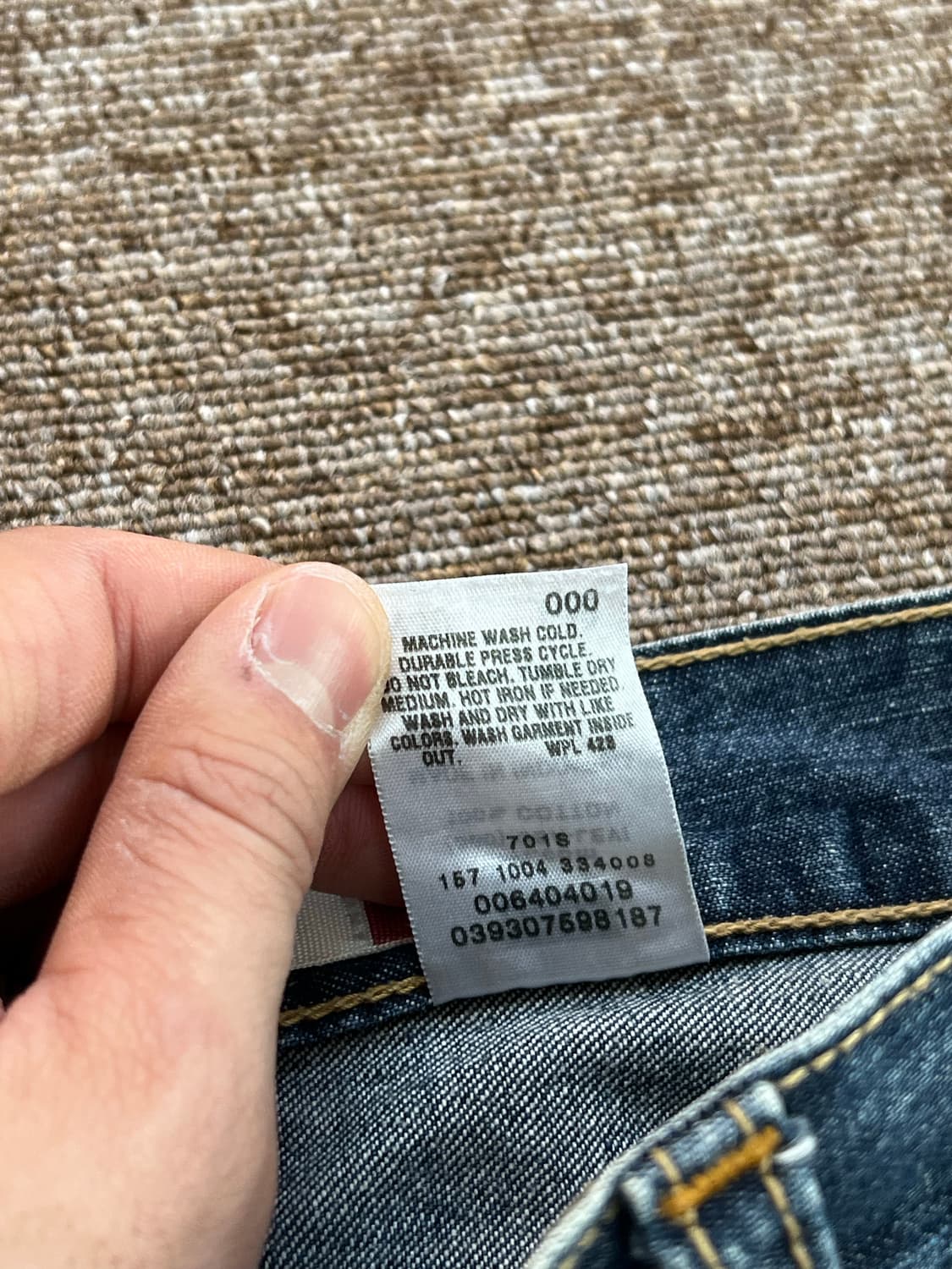 리바이스 카펜터 루즈 스트레이트 데님 W30 L30 상품이미지4