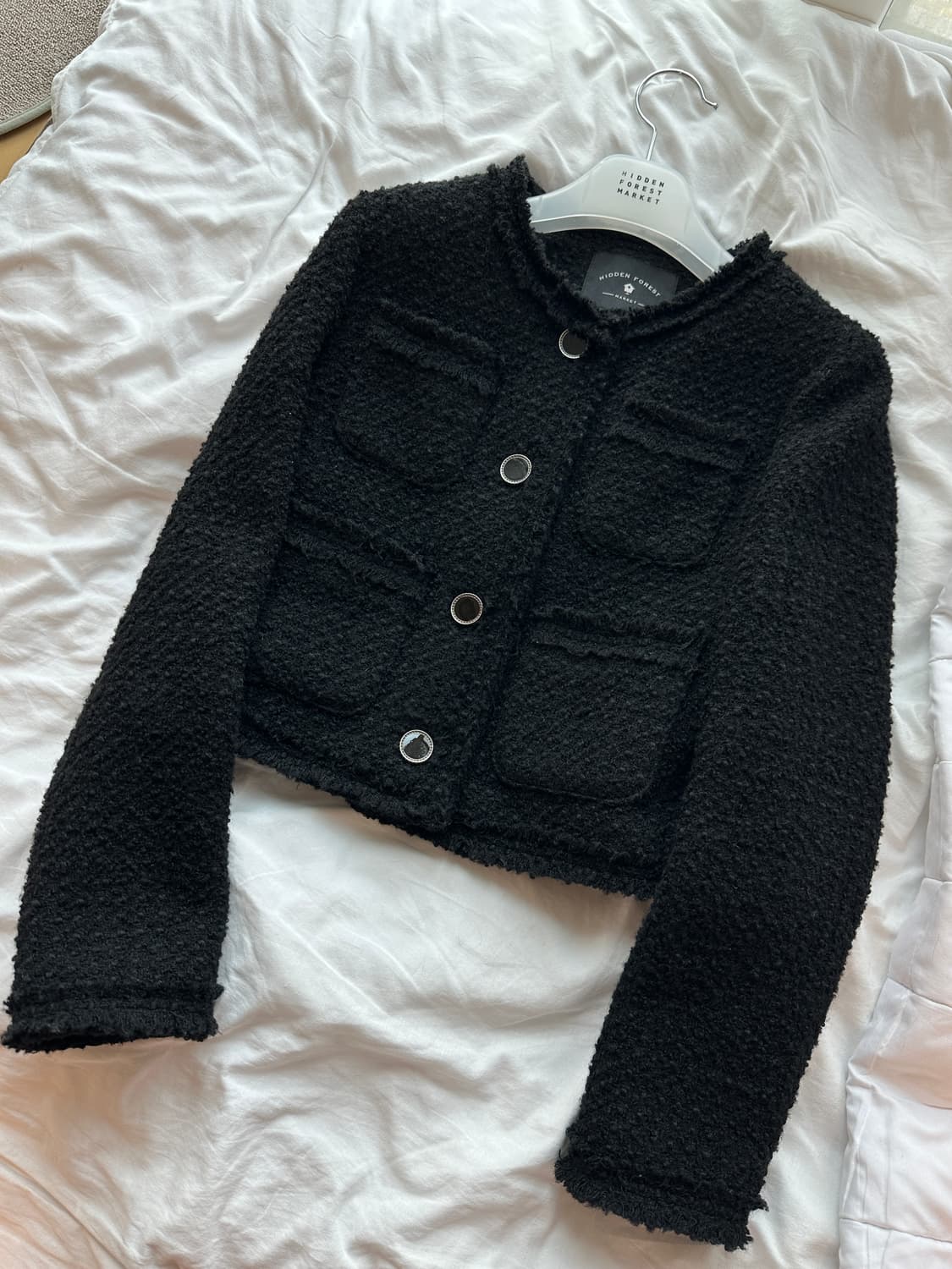 히든포레스트마켓 크롭 트위드 자켓 S 상품이미지1