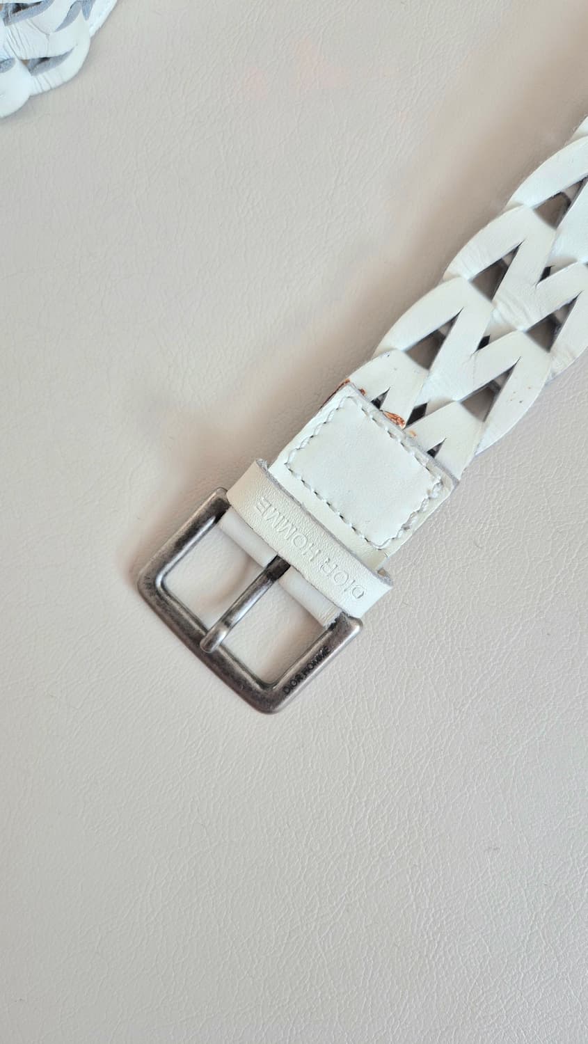 Dior Homme White Braided Belt 06ss 상품이미지4