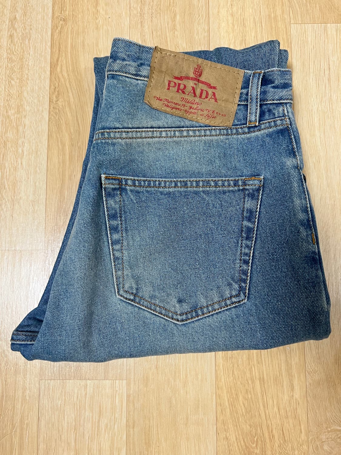 프라다 삼각로고 유즈드 데님팬츠 상품이미지7