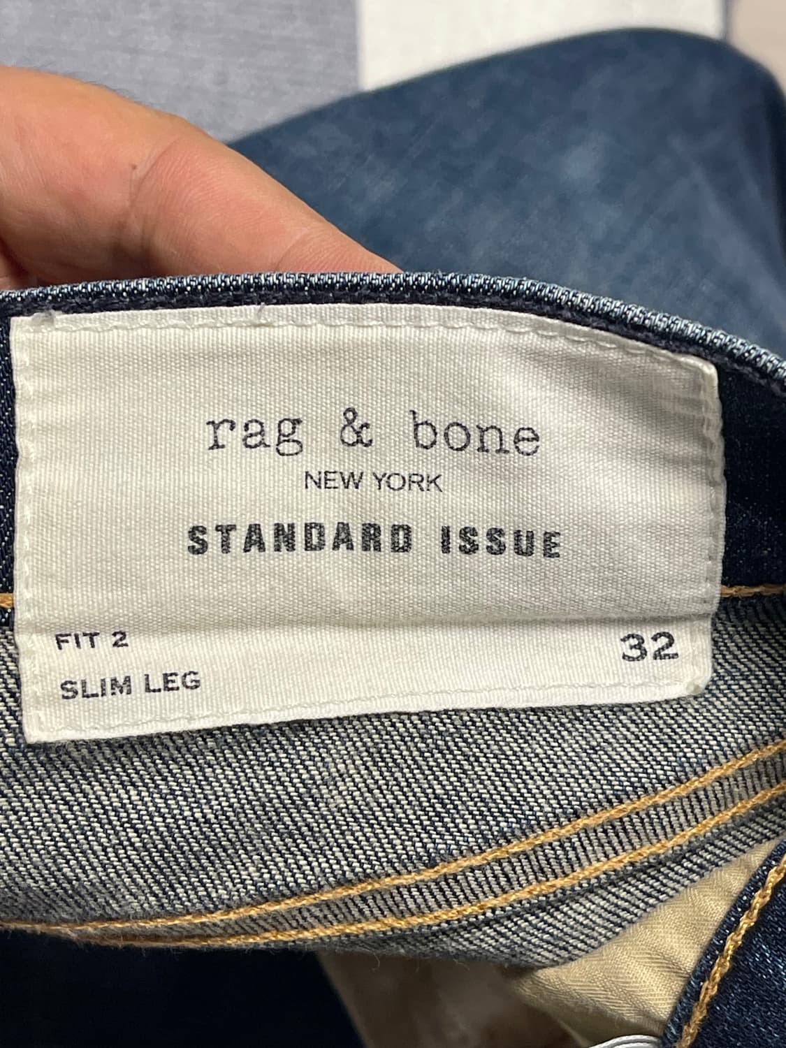 랙앤본(rag & bone) 중청 슬림 데님 청바지 32 상품이미지9