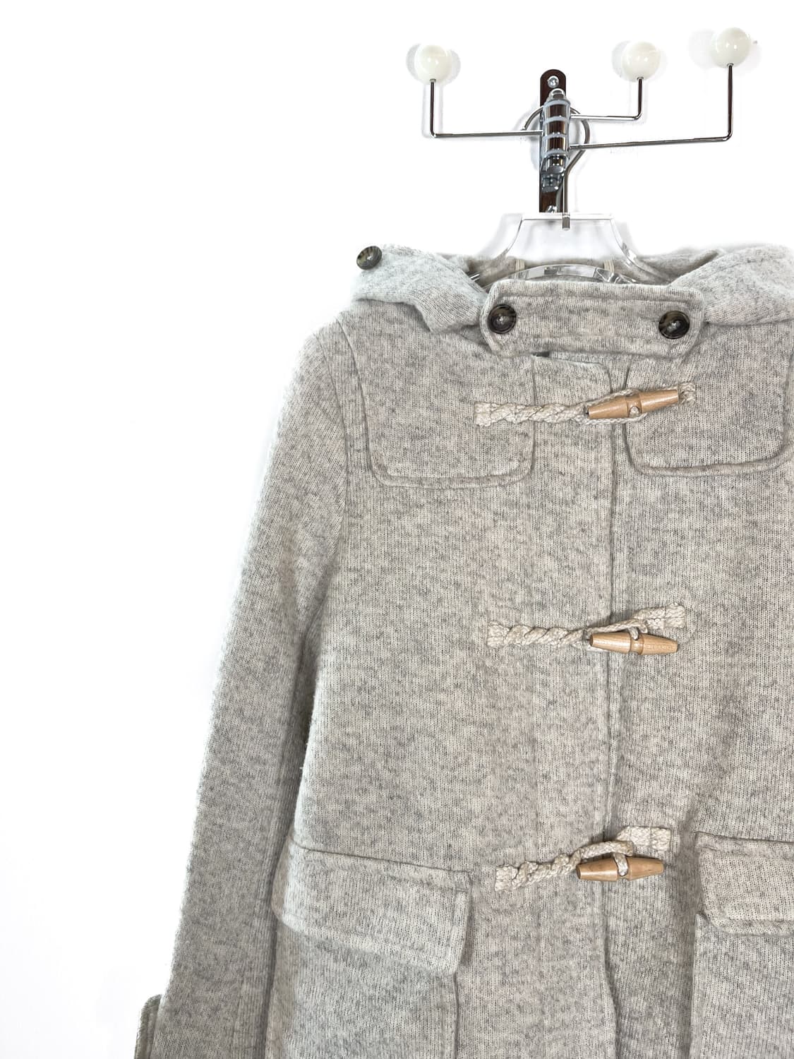 빈티지 토글 후드 숏 코트 자켓 상품이미지2