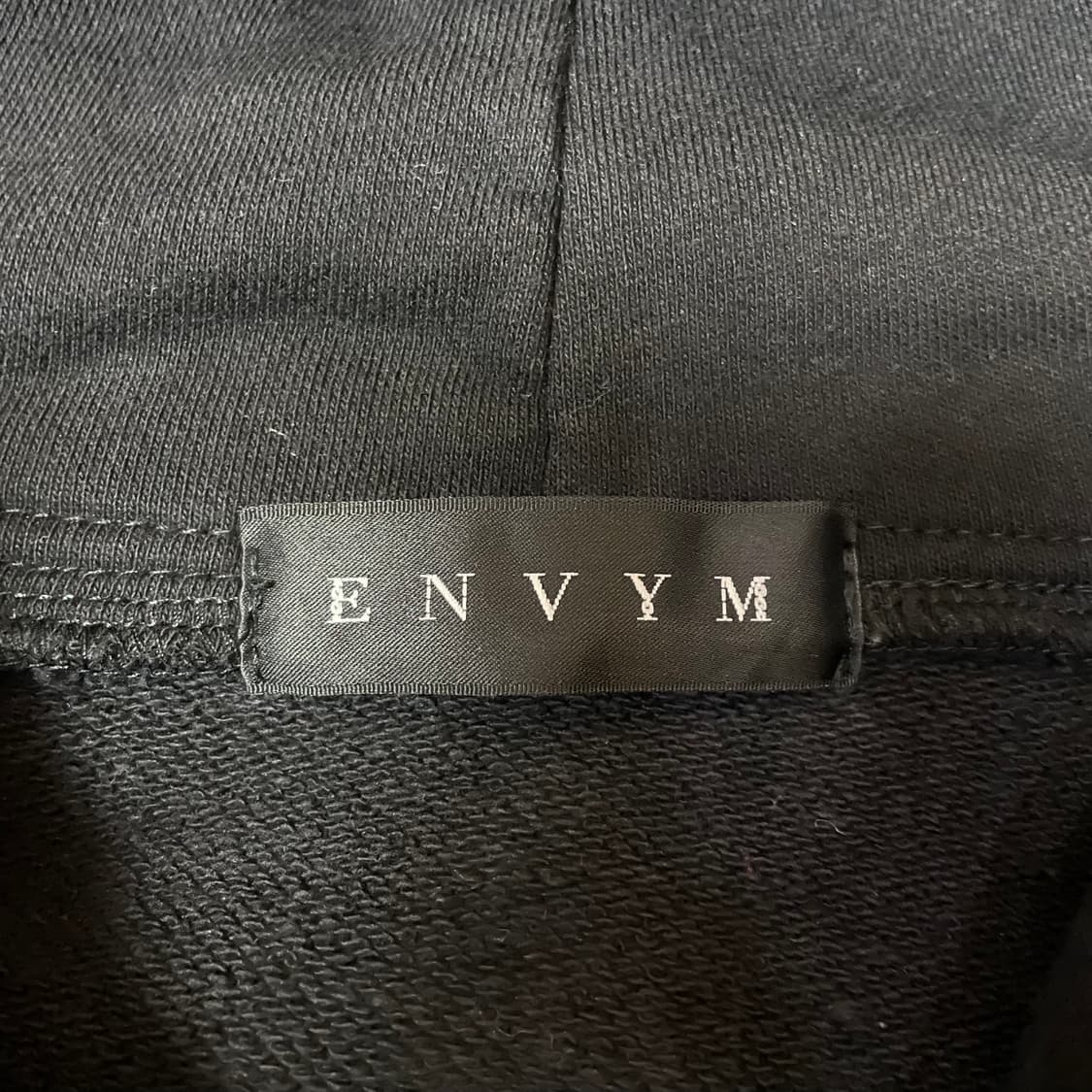 빈티지 블랙 세미크롭 후드집업 상품이미지6