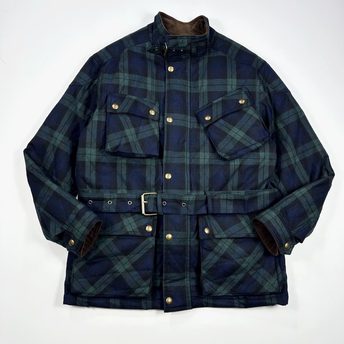 VTG 빈티지 클래식 타탄체크 퀼팅 자켓 (M) 상품이미지2