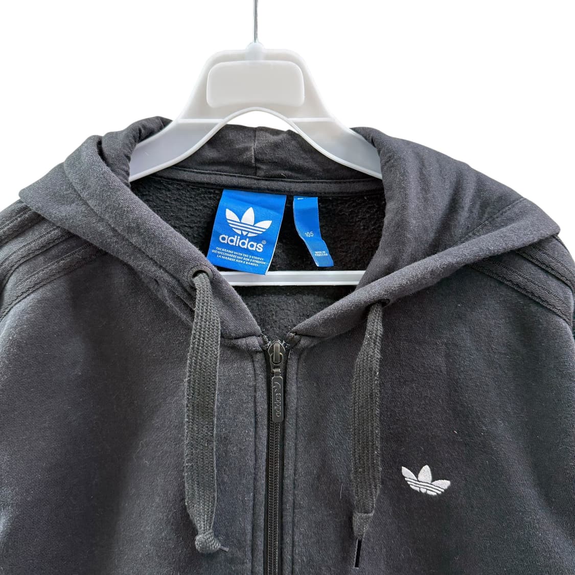 [XL] 아디다스 블랙 후드집업 상품이미지5