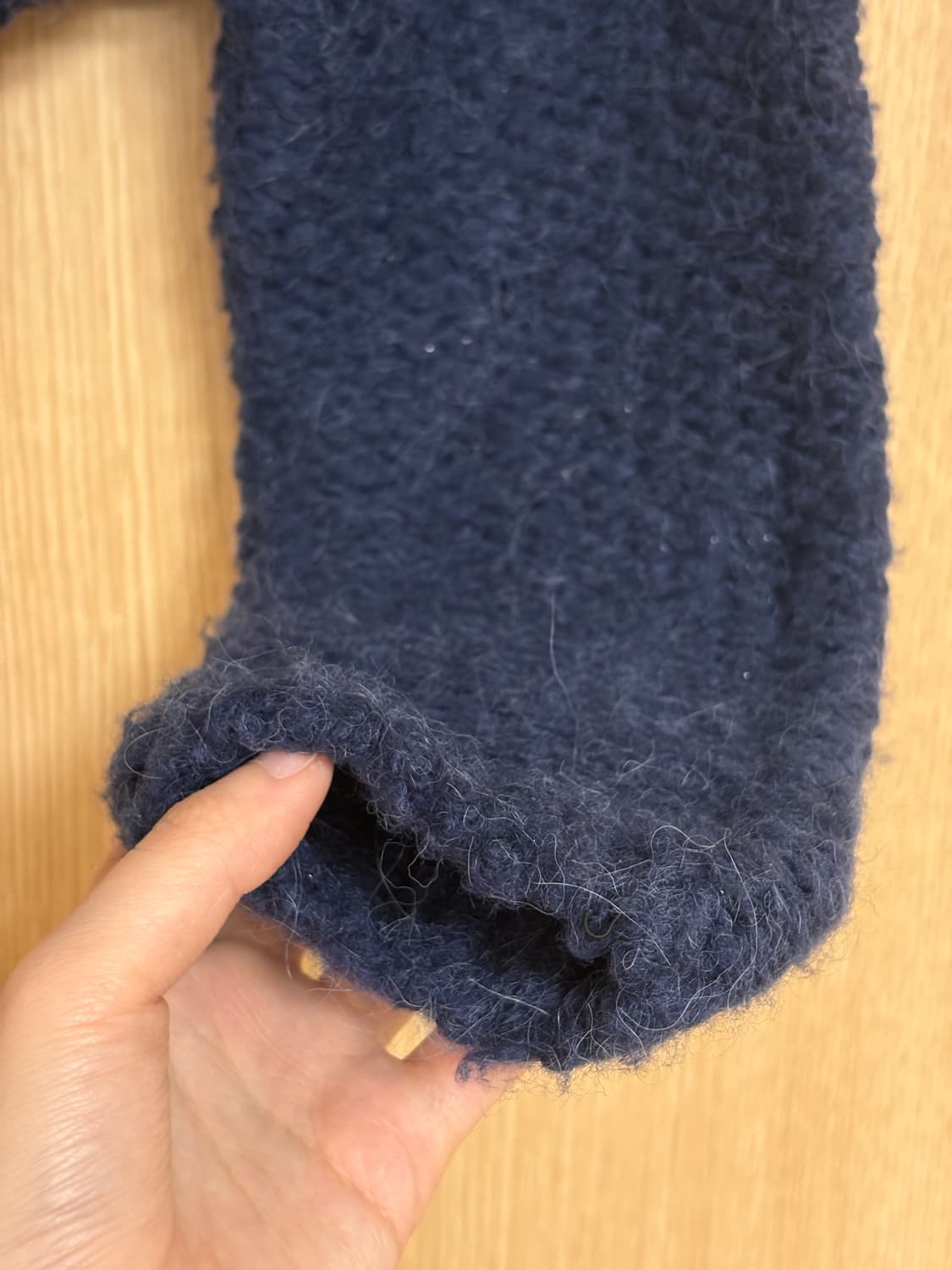 TheOpen Product 랩 니트 가디건 네이비 상품이미지3