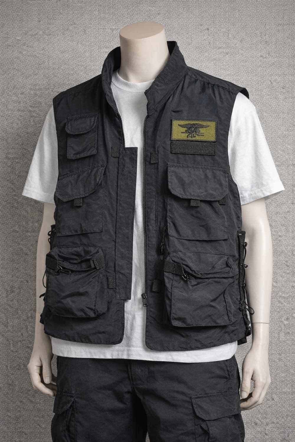 LAPD 블랙 택티컬 밀리터리 베스트 L (테크웨어 스타일) 상품이미지9